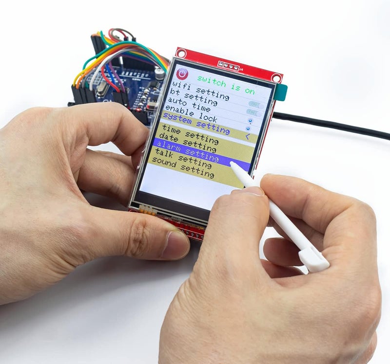 Hosyond وحدة عرض شاشة تعمل باللمس TFT LCD بحجم 3.2 بوصة 320x240 SPI تسلسلي ILI9341 مع قلم لمسي متوافق مع لوحة تطوير Arduino R3/Mega2560 - Image 4